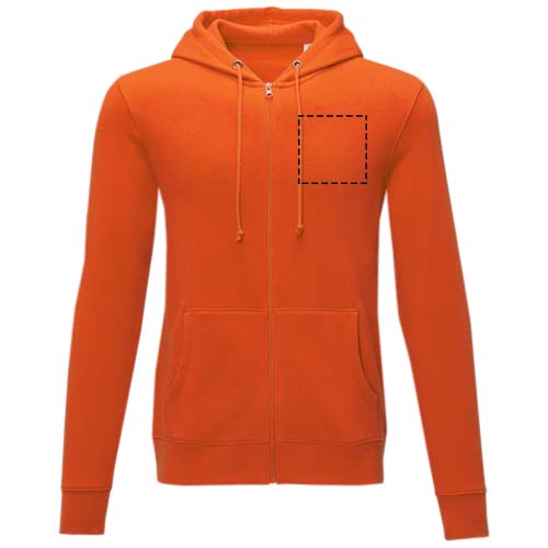 Charon 240 g/m2 unisex full zip hoodie