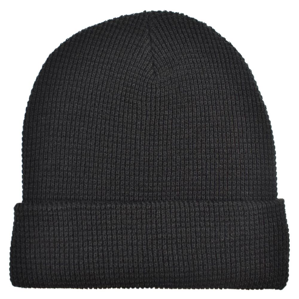 Waffle knitted hat