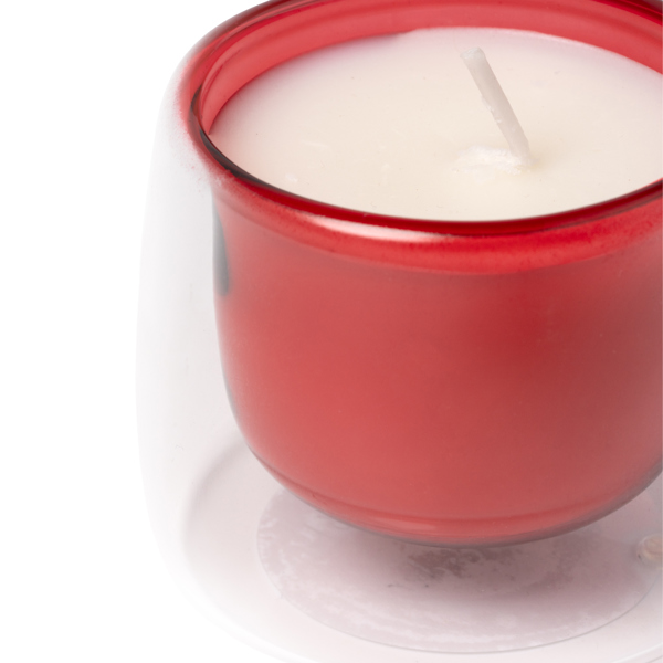 CANDLE FLORA RED