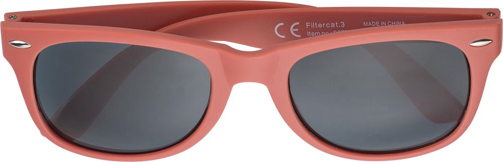 Recycled PC and PVC sunglasses Kenzie - Red