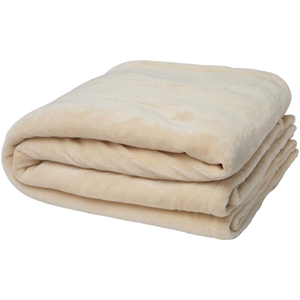 Ashen GRS recycled sherpa blanket - Oatmeal