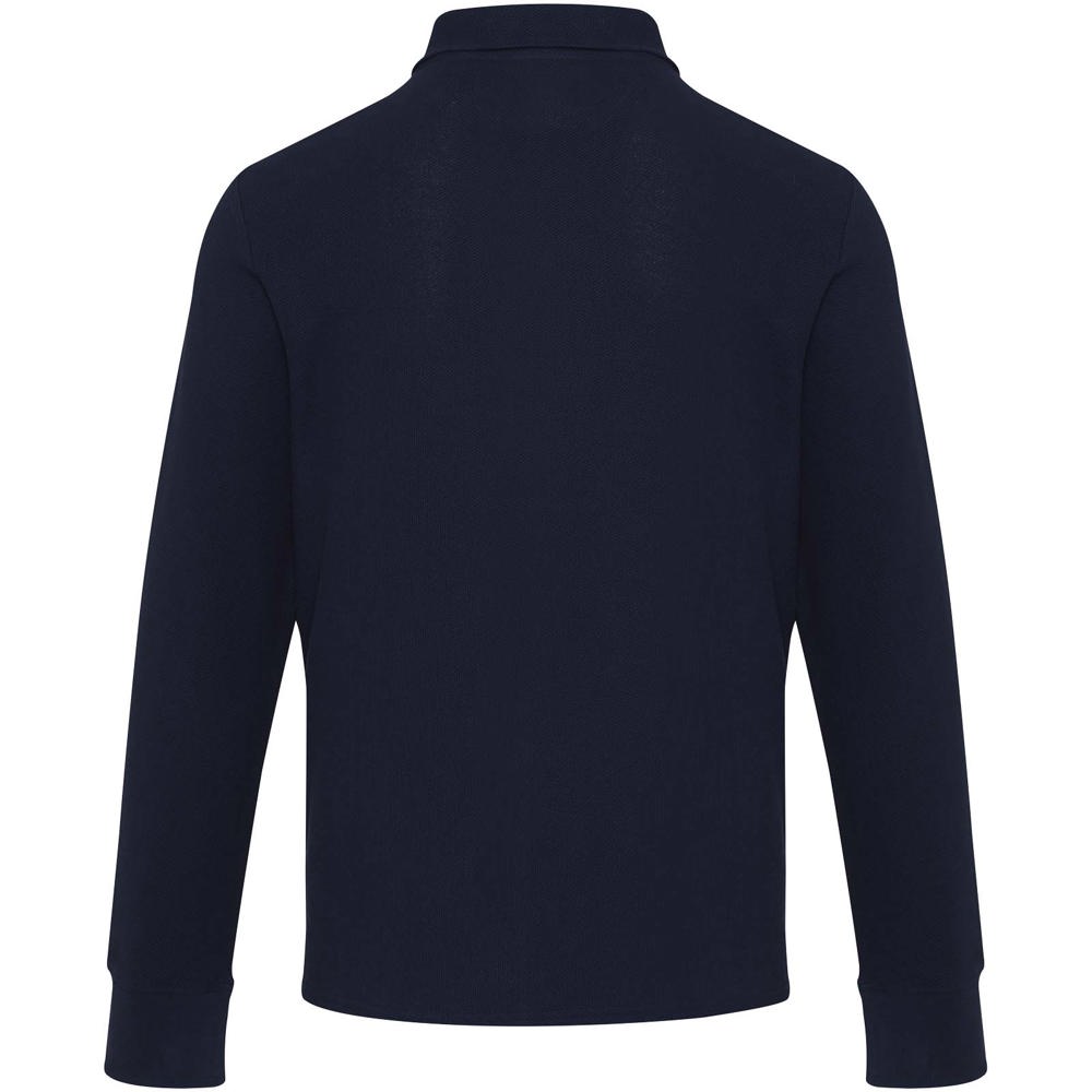 Apollo 245 g/m² long sleeve unisex half zip polo