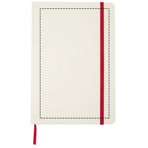 Bass A5 recycled hard cover notebook with lined pages