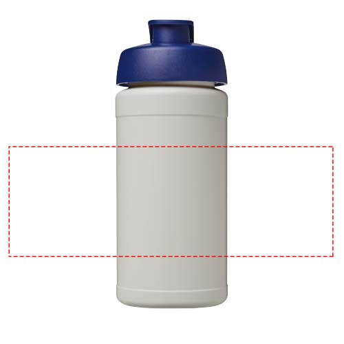 Baseline 500 ml recycled sport bottle with flip lid