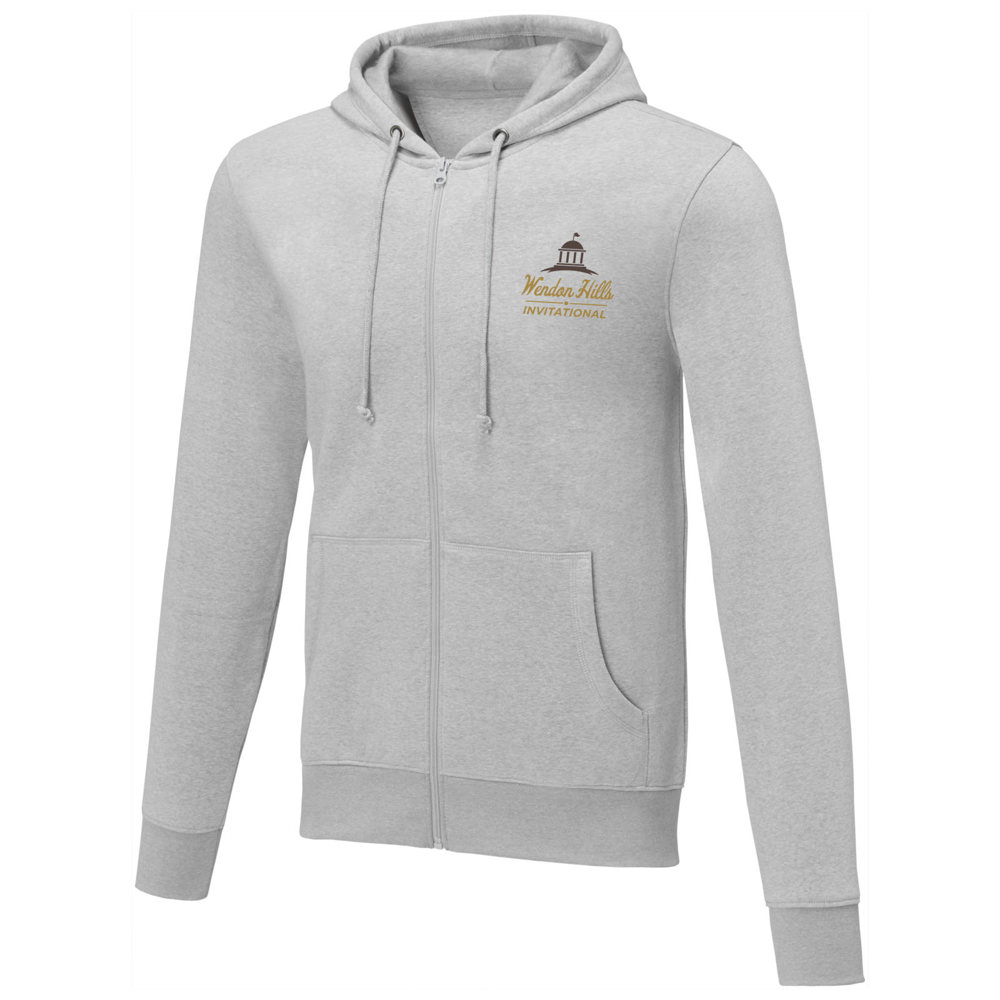 Charon 240 g/m2 unisex full zip hoodie