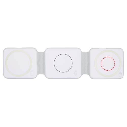 Armus 3-in-1 15W recycled plastic foldable wireless charger