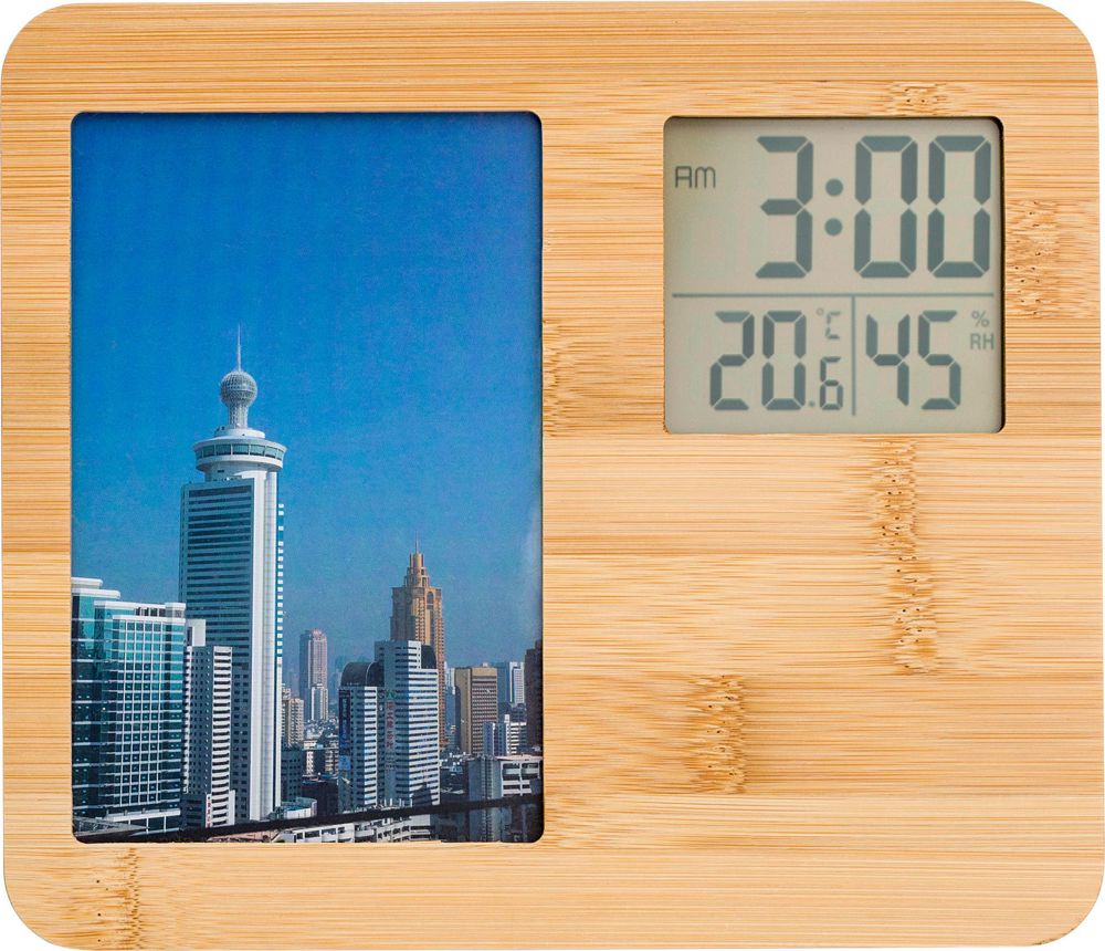 Bamboo weather station Colton - Brown