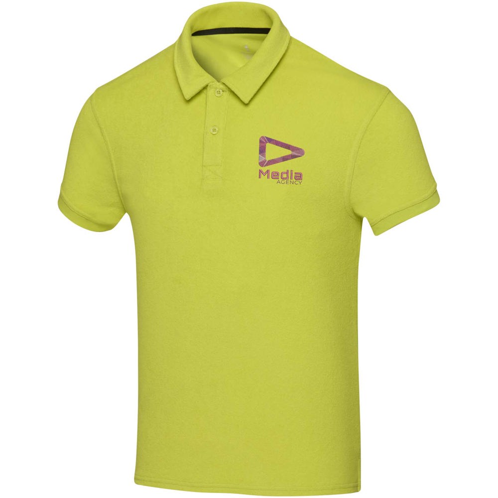 Akoya 230 g/m² GRS recycled terry unisex polo