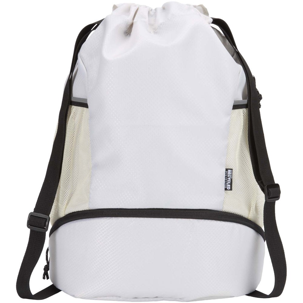Nomad GRS recycled sports drawstring bag with bottom compartment 18L