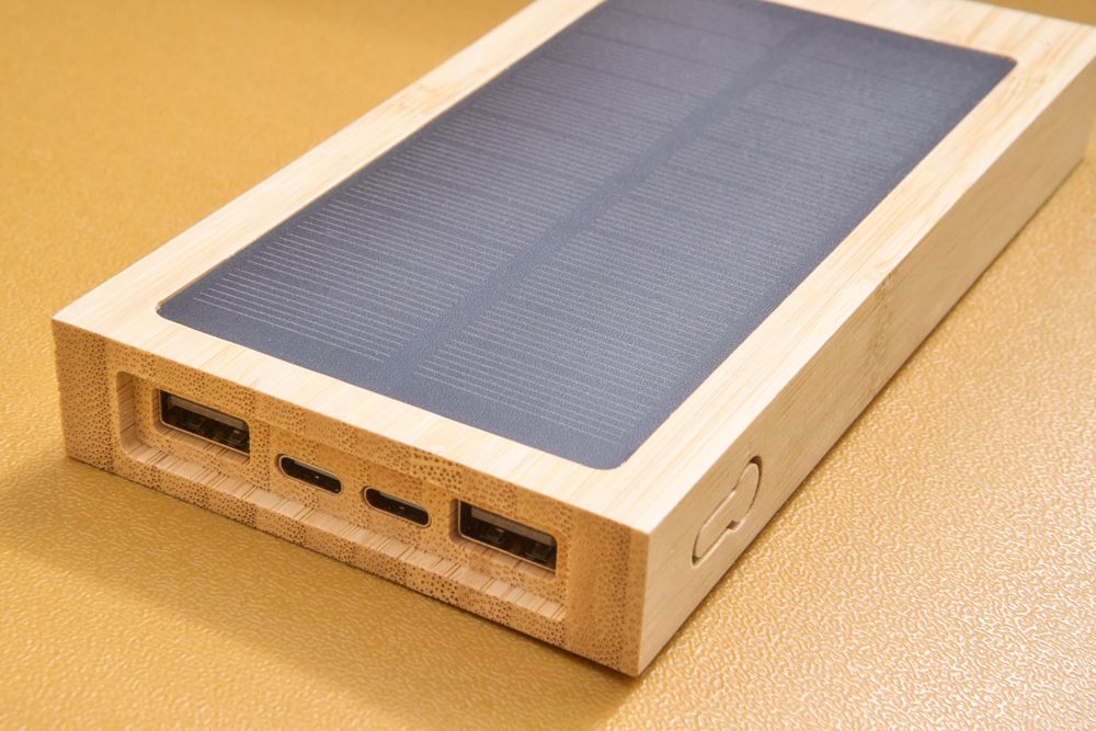 Bamboo solar power bank Elz