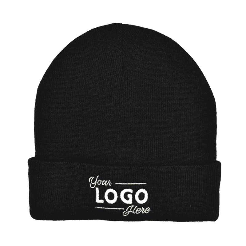 Knitted hat with fleece