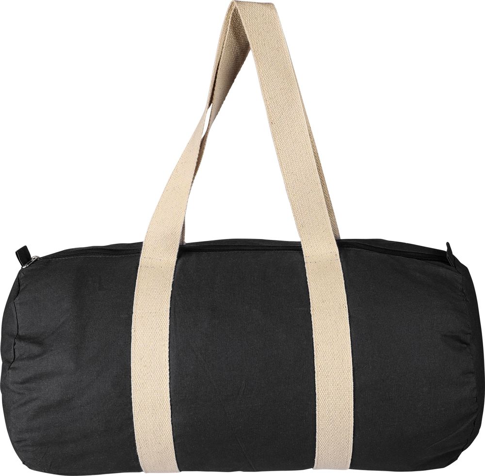Cotton (180 gsm) duffle bag Rami - Black