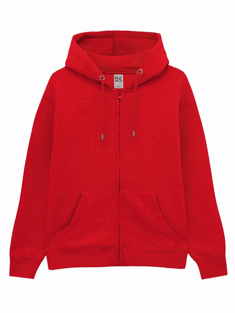 BS Chili full zip hoodie, 280 gr/m² - Red (PMS 186c)