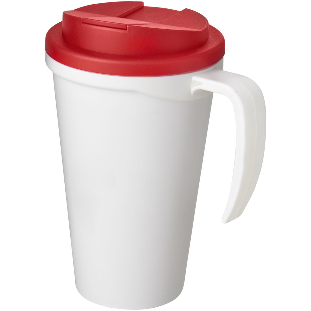 Americano® Grande 350 ml mug with spill-proof lid - White, Red