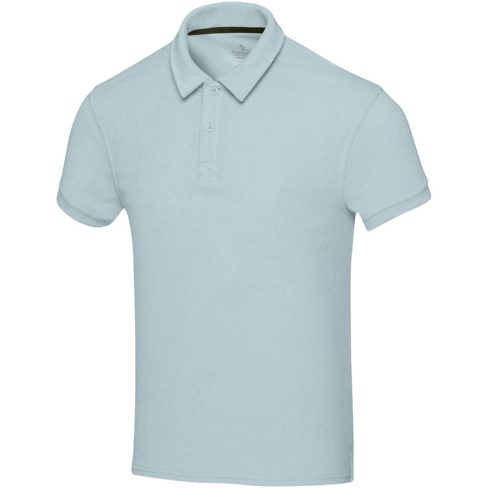 Akoya 230 g/m² GRS recycled terry unisex polo - Cloud Blue