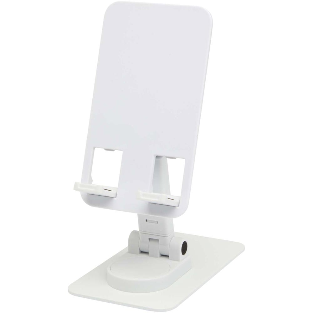Alhena recycled plastic foldeable phone holder with metal desk stand