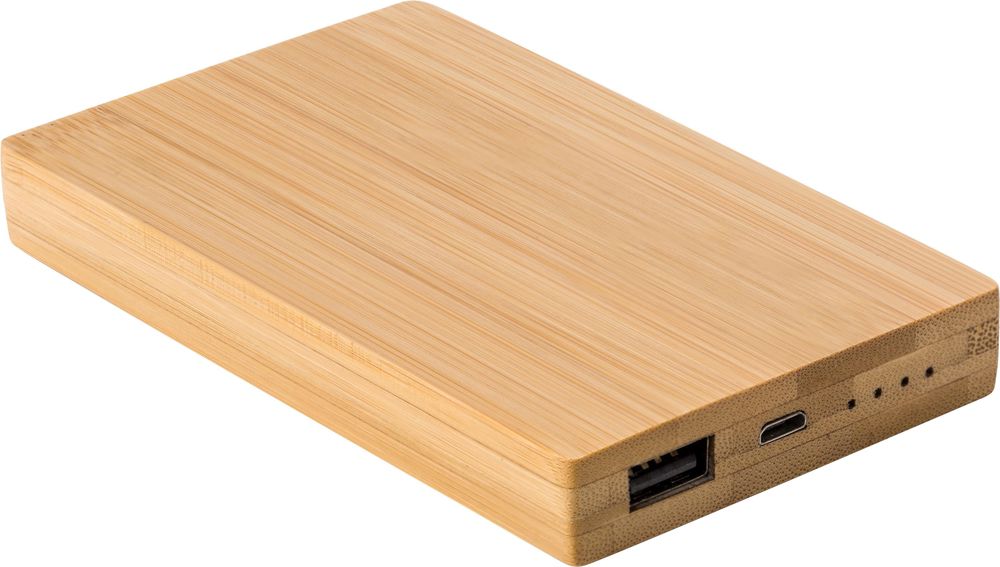 Bamboo power bank Ruby