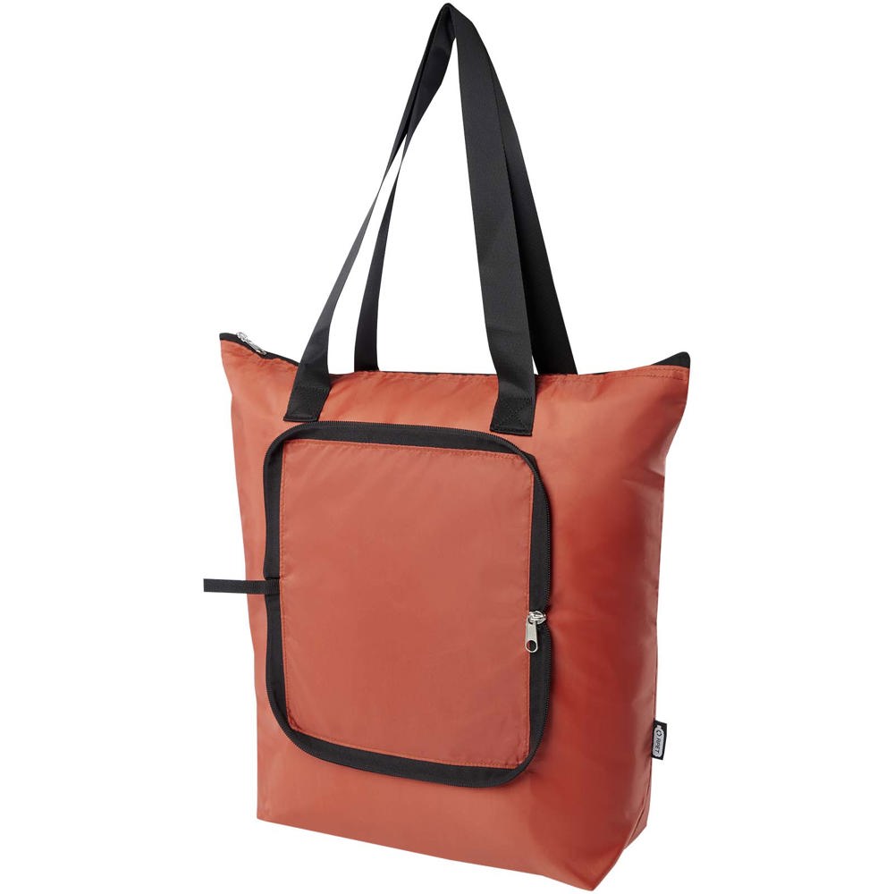 EcoFold RPET foldable tote cooler bag 15L - Brick