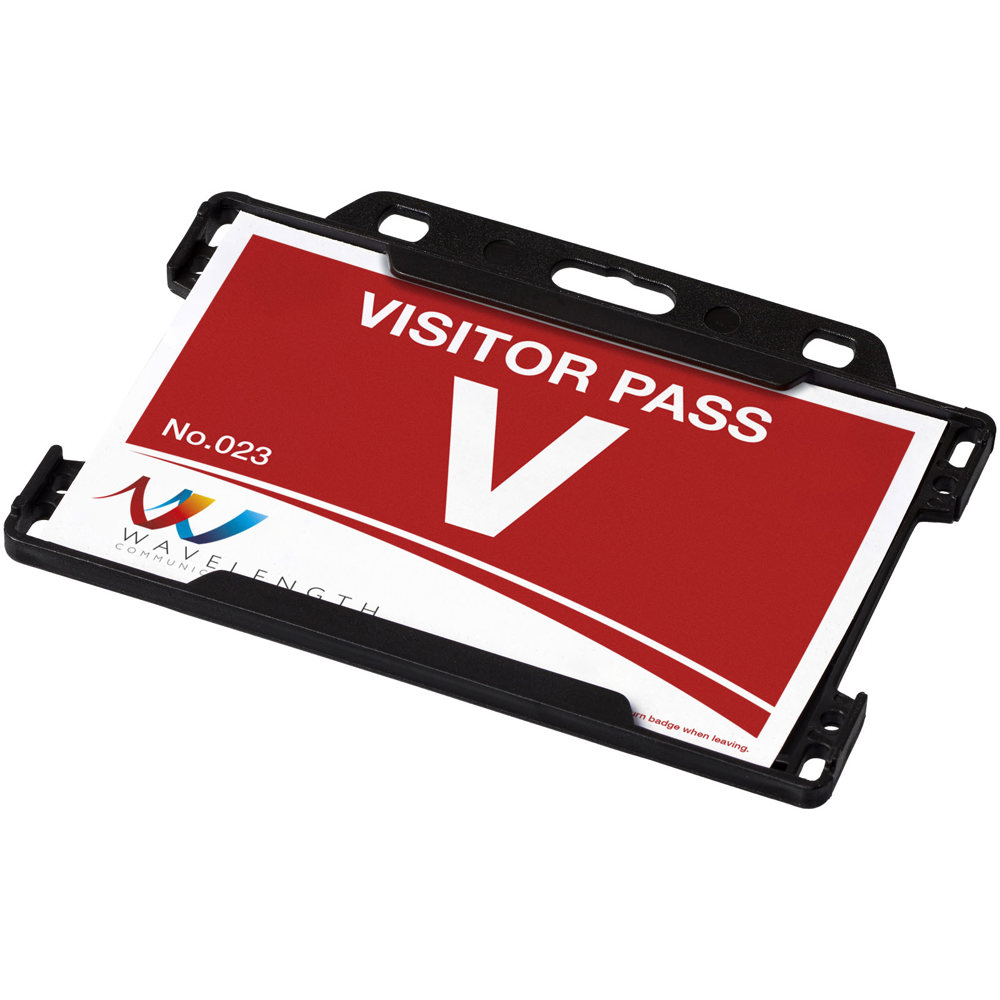 Vega recycled plastic card holder - Black