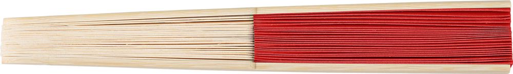 Bamboo hand held fan Elio - Red