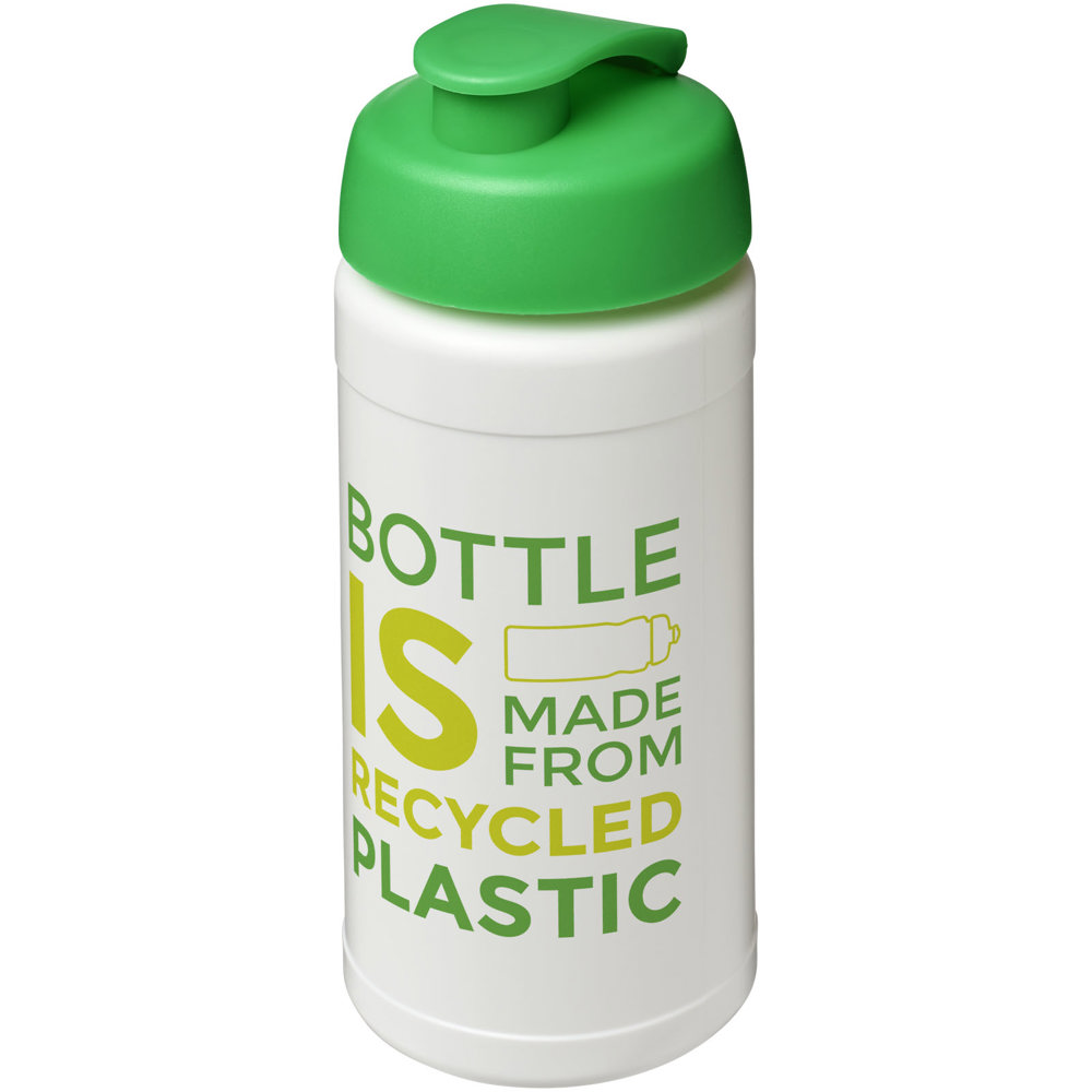 Baseline 500 ml recycled sport bottle with flip lid
