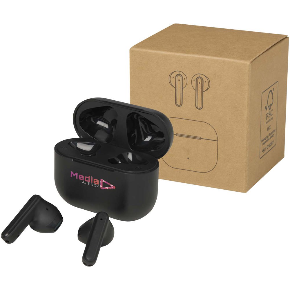 Altais recycled plastic True Wireless Bluetooth earbuds
