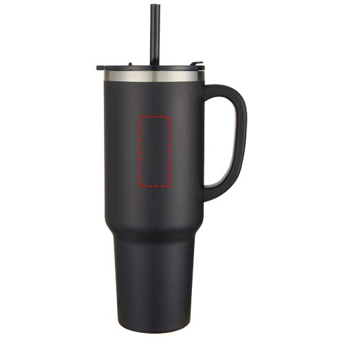 Sydney 1200 ml double wall RCS certified copper vacuum insulated tumbler with straw