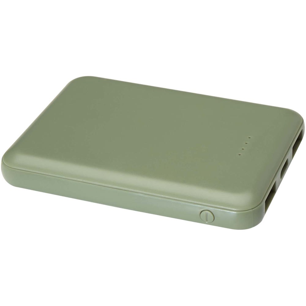 Asama 5000 mAh Type-C recycled plastic power bank - Heather green