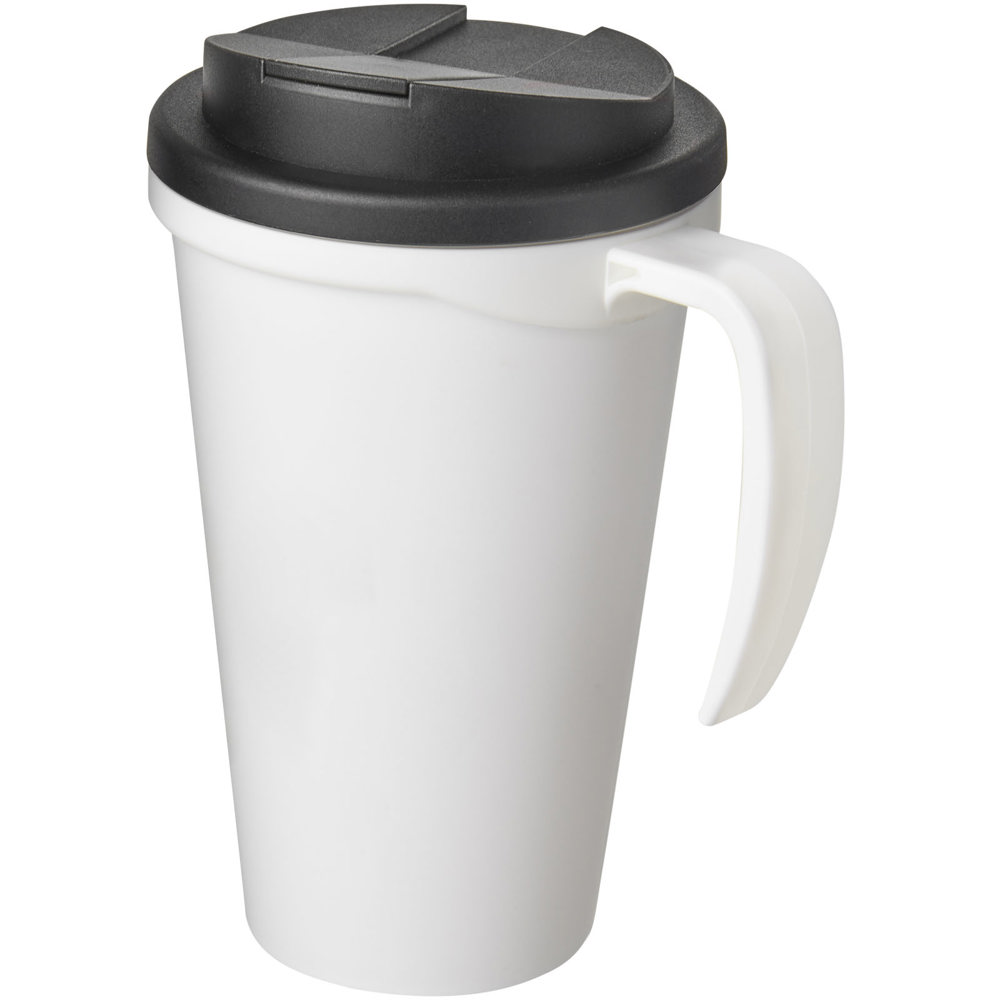 Americano® Grande 350 ml mug with spill-proof lid - White, Black