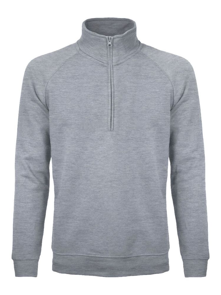 BS Sirio half zip sweater, 280 gr/m² - Grey melee (PMS Cool Grey 7C)