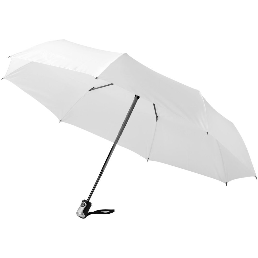 Alex 21.5" foldable auto open/close umbrella - White