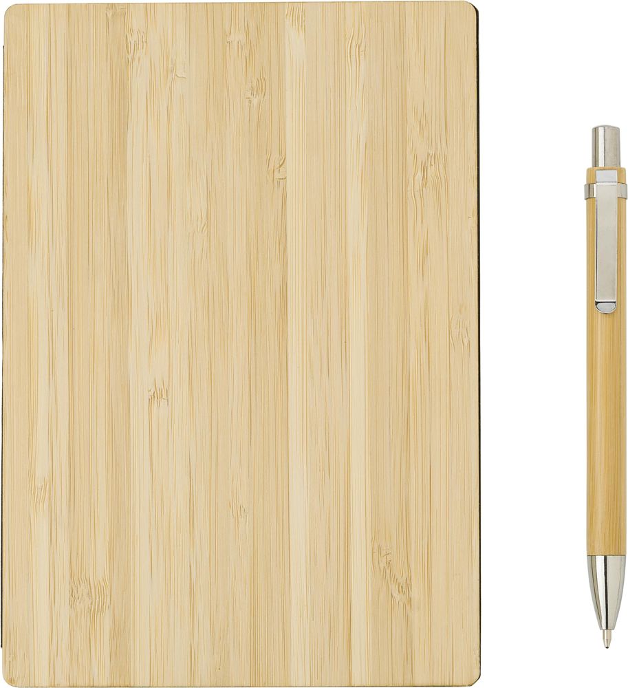 Bamboo cover notebook Jo - Brown