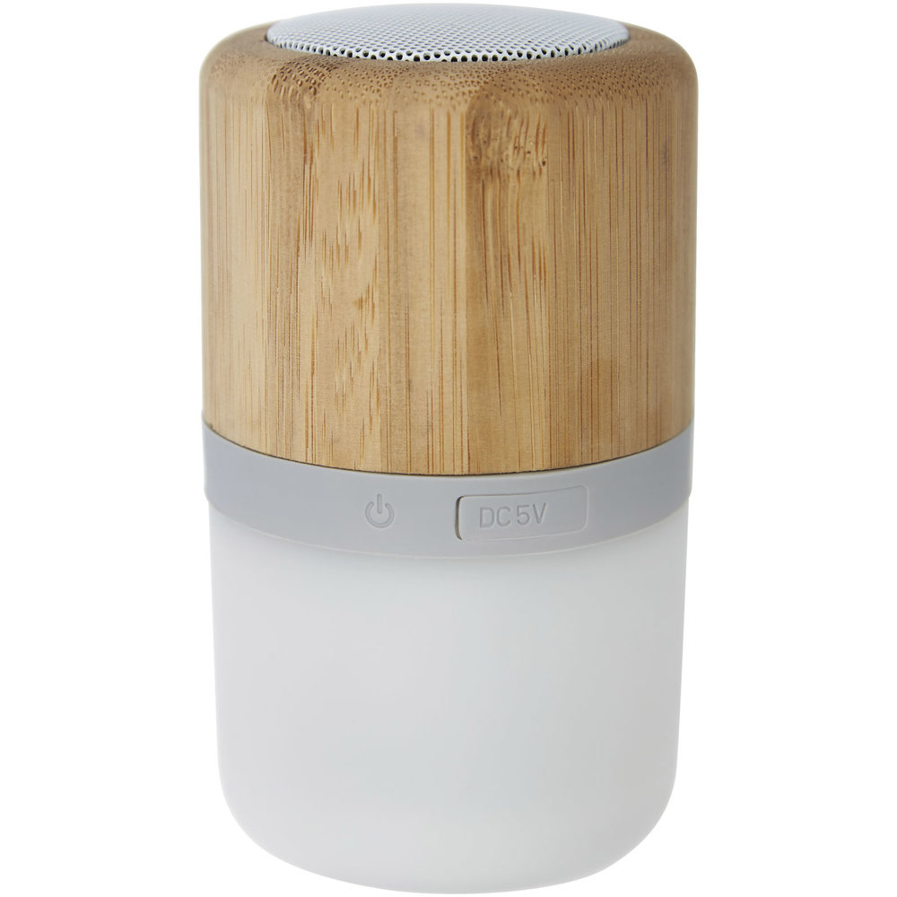 Aurea bamboo Bluetooth® speaker with light 