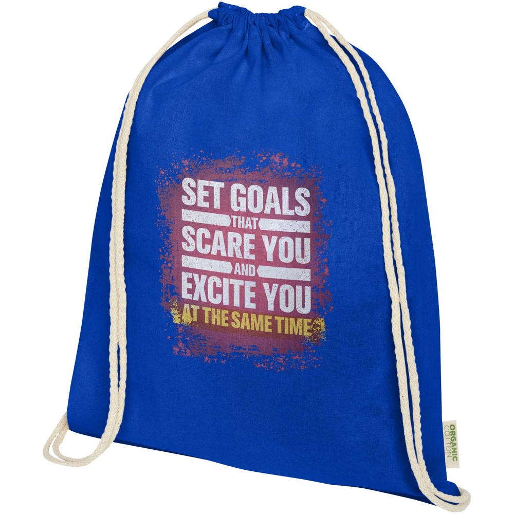 Odisha 140 g/m² OCS organic drawstring bag 5L 