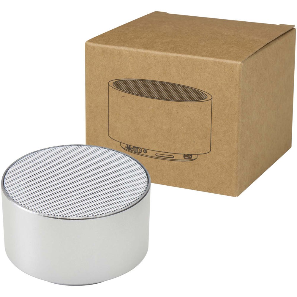 Ankaa 3W recycled aluminium wireless Bluetooth speaker - Silver