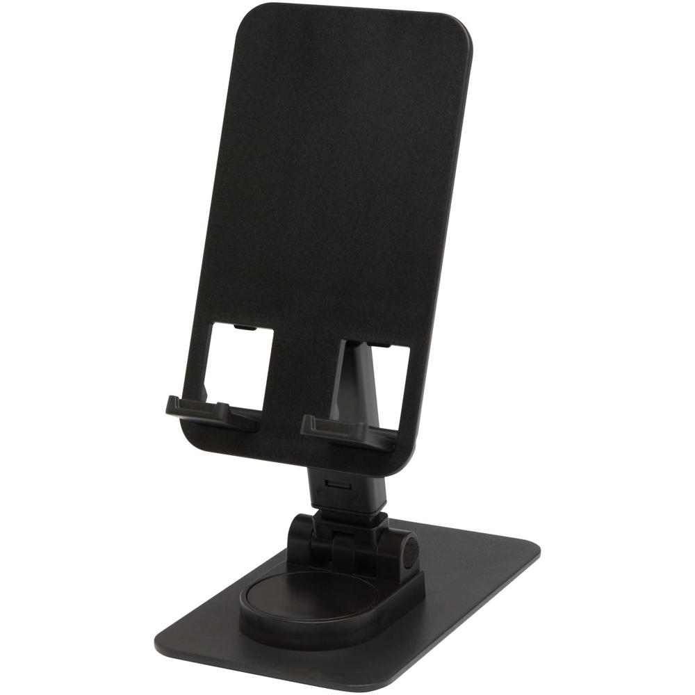 Alhena recycled plastic foldeable phone holder with metal desk stand