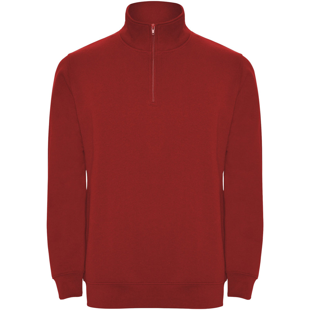 Aneto 280 g/m2 quarter zip sweater - Red