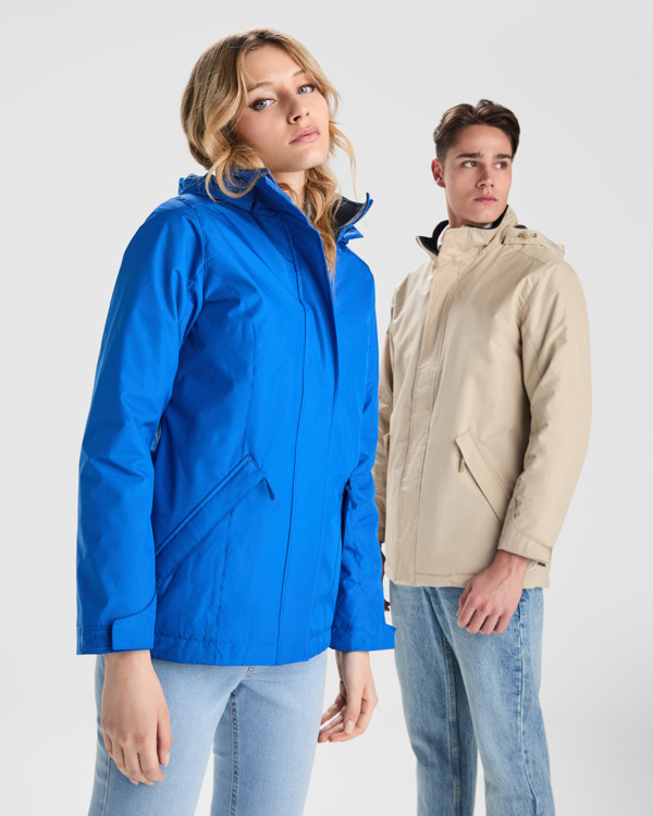 AMERICA WOMAN PARKA S/L DARK SAND
