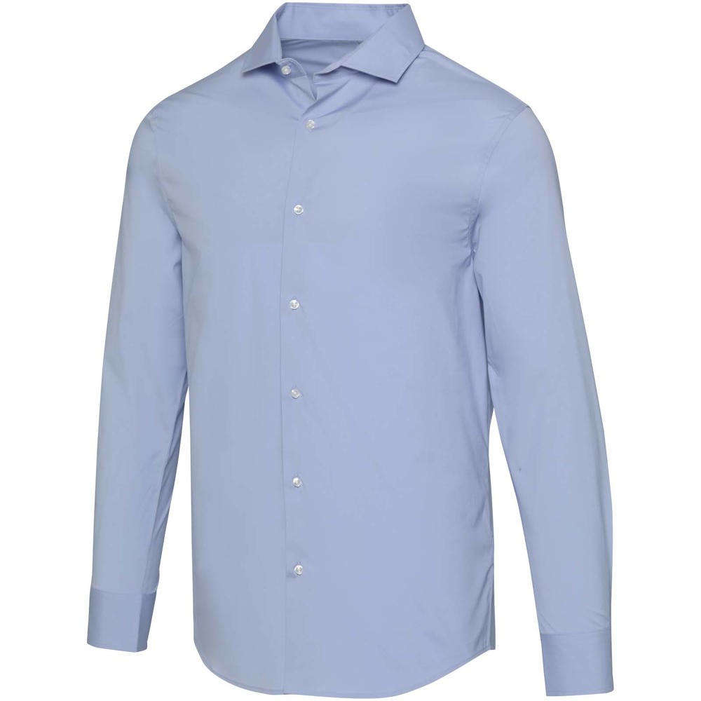 Carnelian 133 g/m² poplin men's shirt - Light Blue