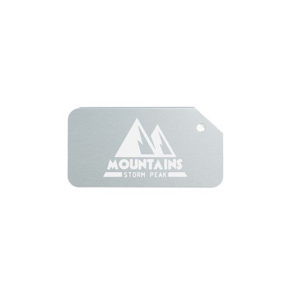 Luggage Tag Aluminium- Black
