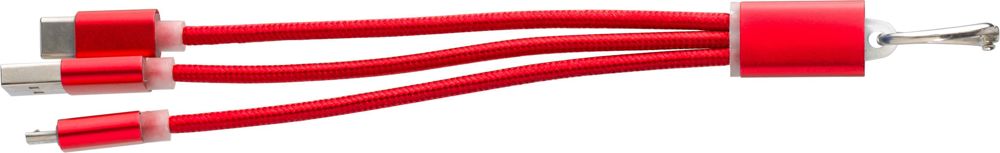 Aluminium alloy cable set Alvin - Red