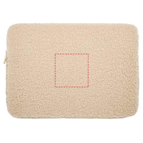 Bear 13" GRS recycled sherpa laptop sleeve 2L