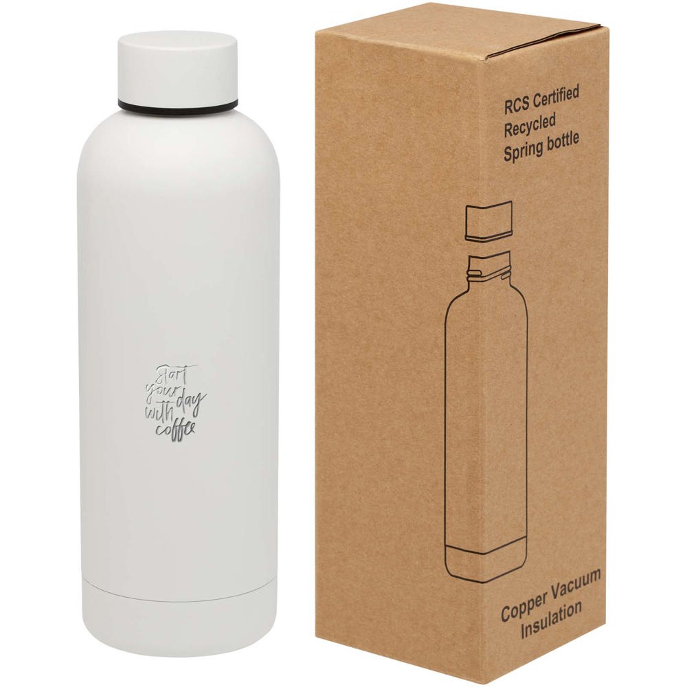 Spring 500 ml RCS certified recycled stainless steel copper vacuum insulated bottle
