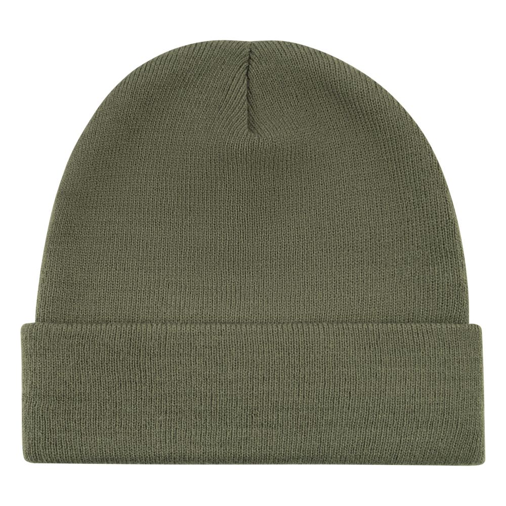 Knitted hat with label