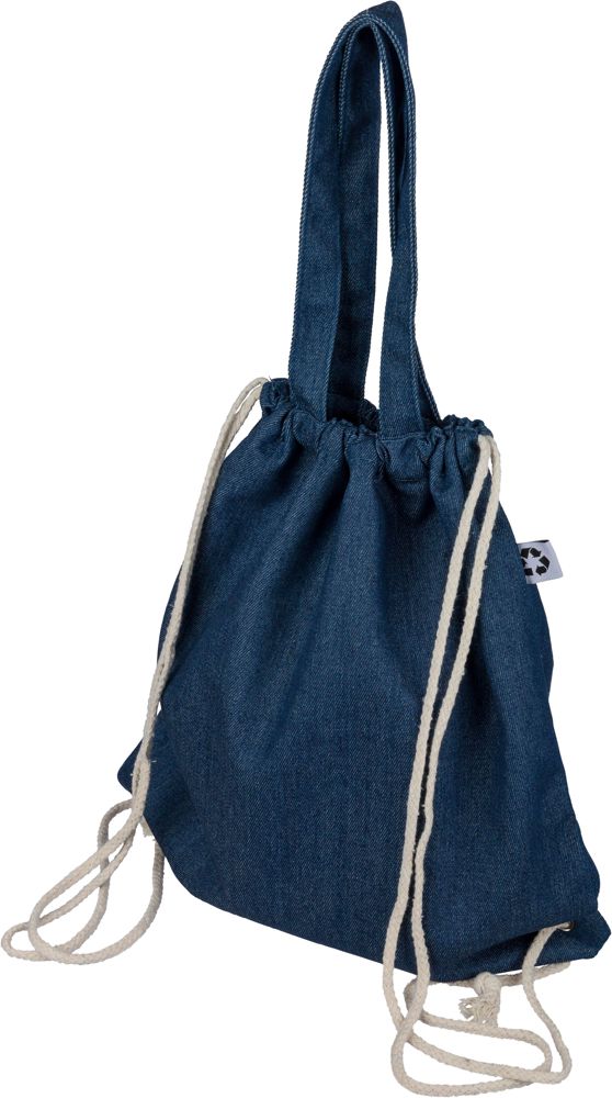 Recycled denim drawstring bag Dex