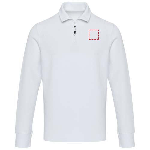 Apollo 245 g/m² long sleeve unisex half zip polo