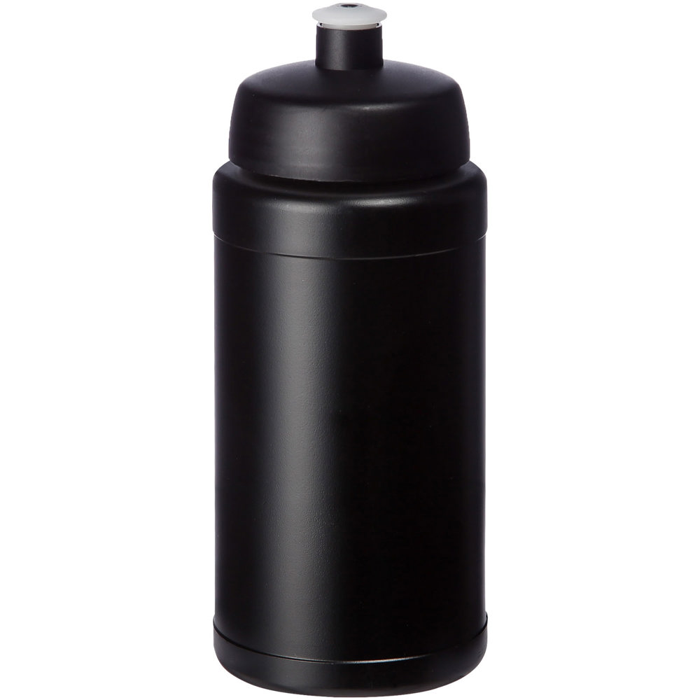Baseline 500 ml recycled sport bottle - Black, Black