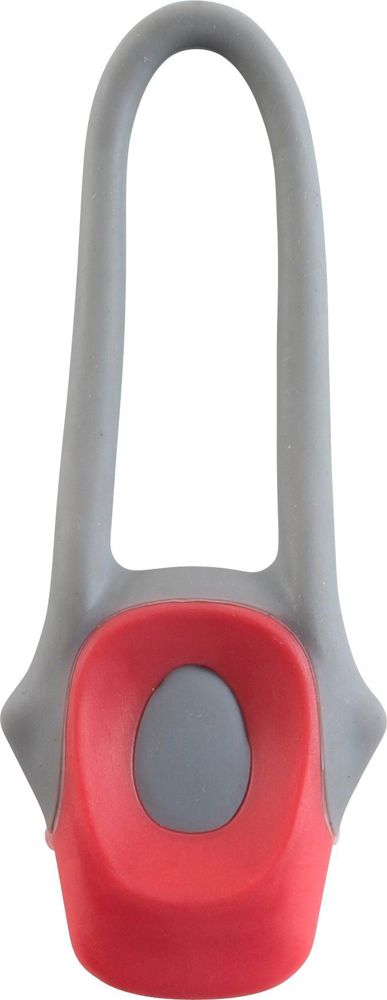 Plastic and silicone bicycle light Abigail - Red