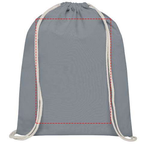 Oregon 100 g/m² cotton drawstring bag 5L