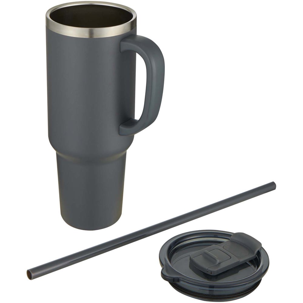 Sydney 1200 ml double wall RCS certified copper vacuum insulated tumbler with straw